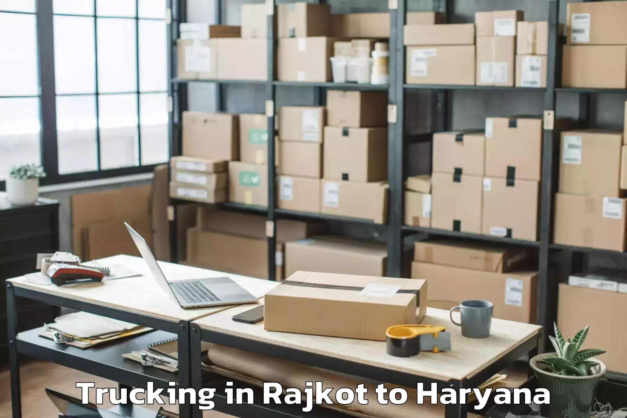 Hassle-Free Rajkot to Meerpur Trucking